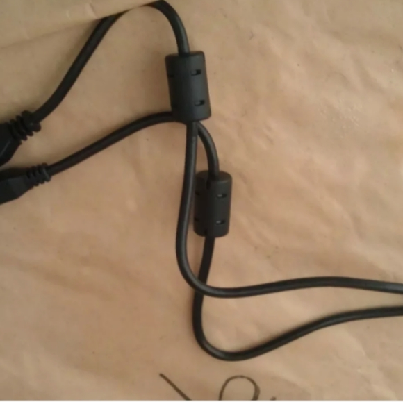 2' USB A-B PRINTER CABLE 2 FT. ~ 2 FEET BLACK 2' W/FERRITE BEADS 24" - Picture 1 of 1